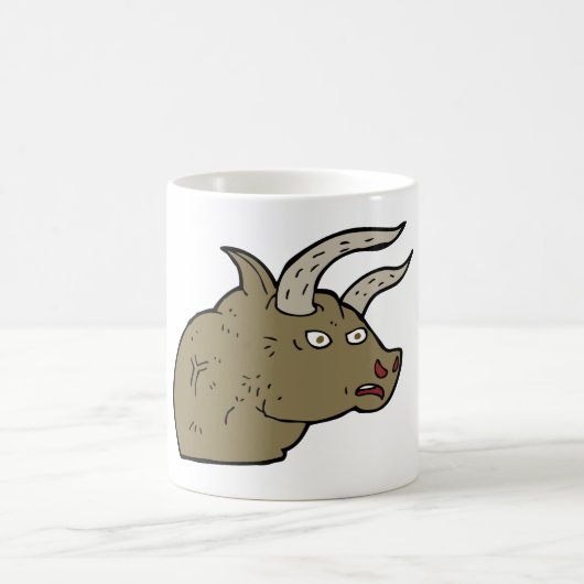 Mug Fierce Angry Bull Head Rustic Wild Animal (Centre)