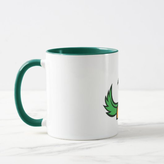 Mug Fierce Blue Eagle - Mascotte d'aigle audacieuse et (Gauche)