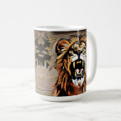 Mug Fierce Majestic Lion - Roi Des Bêtes (Devant droit)