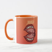 Mug Fierce personnalisée Expression du fang d’un vampi (Gauche)