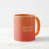 Mug Fierce personnalisée Expression du fang d’un vampi (Devant droit)