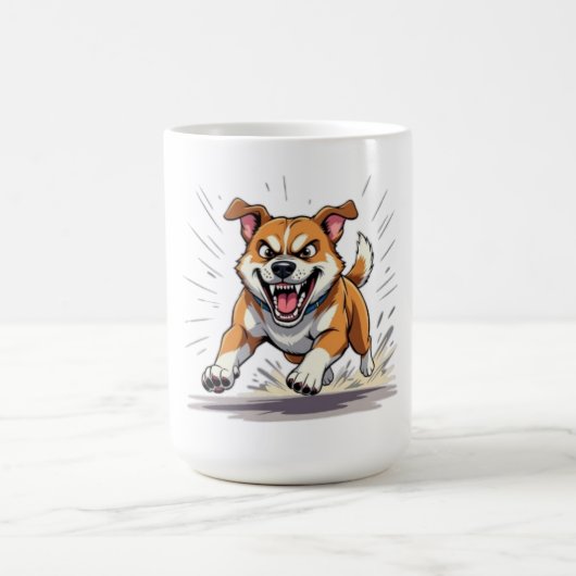 Mug Fierce Running Dog – Power & Motion Illustration (Centre)