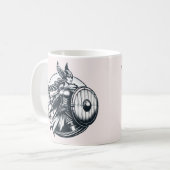 Mug Fierce Valkyrie Warrior - Norse Mythology Line Art (Devant gauche)