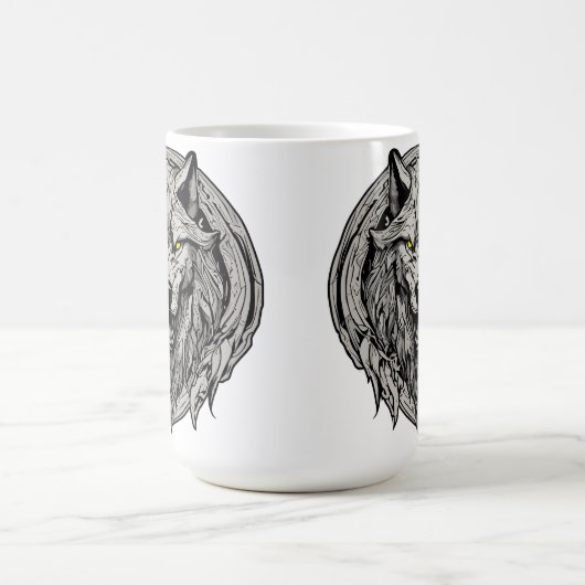 Mug Fierce Wolf Mandala : Symbole de force (Centre)