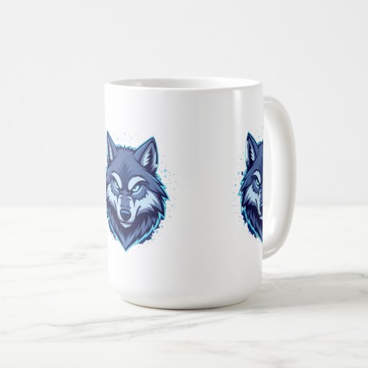 Mug Fierce Wolf – Symbol of Strength and Freedom (Devant droit)