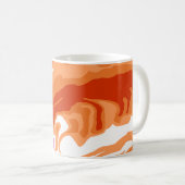 Mug Fière Abstraction de Peinture Coulée Fierté Lesbie (Devant droit)