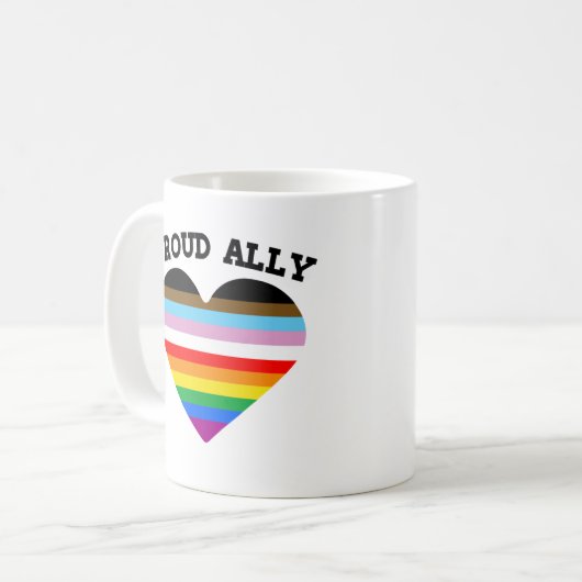 Mug Fière de l'Ally Progrès Fierté (Devant gauche)