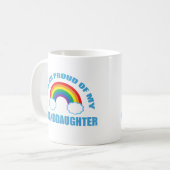 Mug Fière de mon grand-parent arc-en-ciel ma petite-fi (Devant gauche)