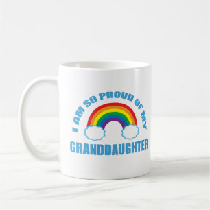 Mug Fière de mon grand-parent arc-en-ciel ma petite-fi