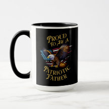 Fière d'être un père patriotique