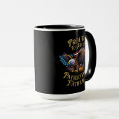 Mug Fière d'être un père patriotique (Devant droit)