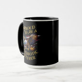 Mug Fière d'être un père patriotique (Devant gauche)