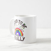 Mug Fière D'Être Une Fête Ally Rainbow (Devant gauche)