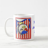 Mug fière épouse de l'armée de l'air design d'impressi (Gauche)
