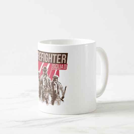 Mug Fière escouade de pompiers (Devant droit)