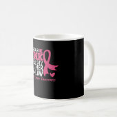 Mug Fière famille Cancer du sein guerrière Mère-en-Bel (Devant droit)