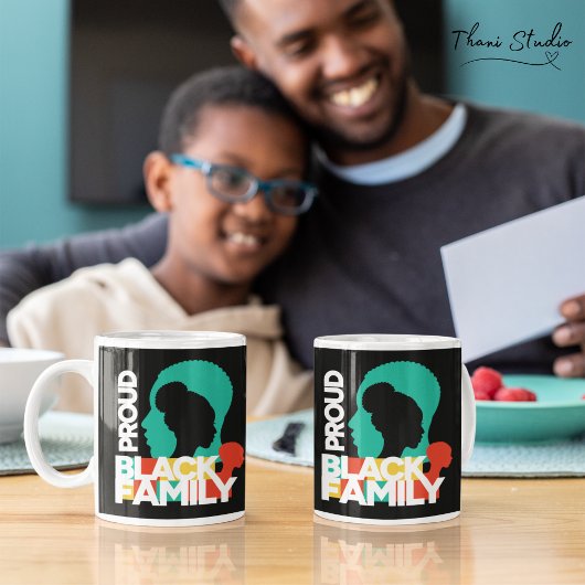 Mug Fière Famille noire Mois de l'histoire des Noirs