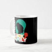 Mug Fière Famille noire Mois de l'histoire des Noirs (Devant gauche)