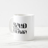Mug Fière Femme Vétéran Américaine Fille Retraitée Sol (Devant gauche)