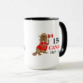 Mug Fière fête canadienne du castor 150 (Devant droit)