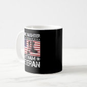 Mug Fière Fille Du Viêt Nam Vétérinaire Drapeau Améric (Devant gauche)