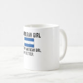 Mug Fière fille hondurienne Honduras Drapeau racines h (Devant droit)