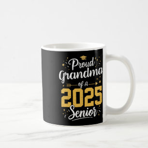 Mug Fière grand-mère d'un senior 2025 Cl de 2025 Gra