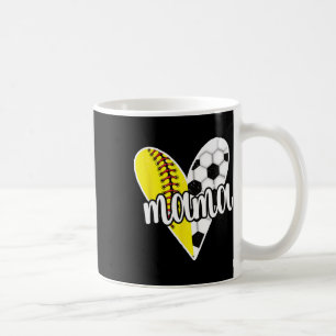 Mug Fière Maman de footballeuse douce Ll Maman Ll Joue