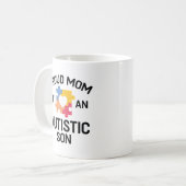 Mug Fière Maman D'Un Fils Autiste (Devant gauche)