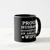 Mug fière mari d'une femme extraordinaire (Devant droit)