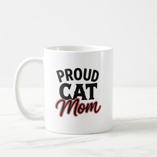 Mug Fière Mère de Chat Déclaration d'Amour pour les Ch (Gauche)