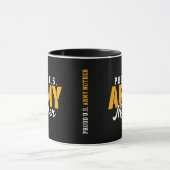 Mug Fière Mère de l'armée américaine Vétérinaire Mère (Centre)