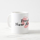 Mug Fière nouvelle empreinte de pied de bébé fille Abu (Devant gauche)