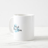 Mug Fière Nouvelle Empreintes de Bébé Garçon Opa (Devant gauche)