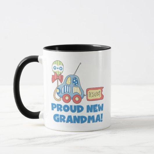 Mug Fière nouvelle grand-mère-C'est un garçon Tshirts (Gauche)