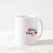 Mug Fière Nouvelle Opa Empreintes de Bébé Fille (Devant droit)