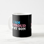 Mug Fière Parent de Mon Fils Transgenre Maman Papa (Devant gauche)