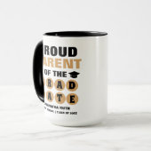 Mug Fière Personnalisée Parent Du Diplômé (Devant gauche)