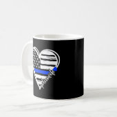 Mug Fière Police D'Un Policier Policier Coeur Cop (Devant gauche)