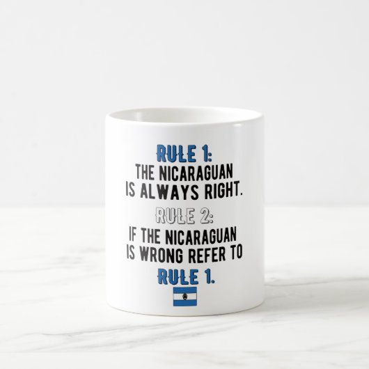 Mug Fière racines nicaraguayennes Nicaragua Drapeau ni (Centre)