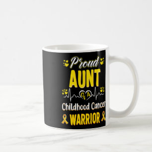 Mug Fière Tante Enfance Cancer Guerrier Sensibilisatio