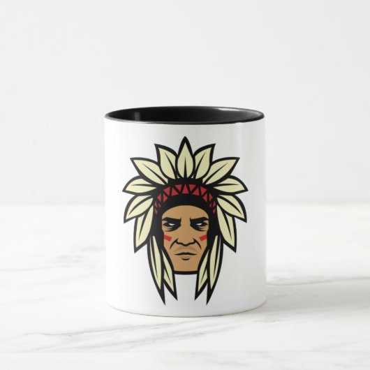 Mug Fière tête de tête café graphique (Centre)