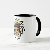 Mug Fière tête de tête café graphique (Devant droit)