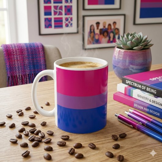 Mug Fièrement Bi : Fierté Bisexuelle