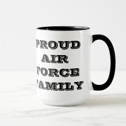 Mug Fiers de la famille de la Force aérienne (Droite)