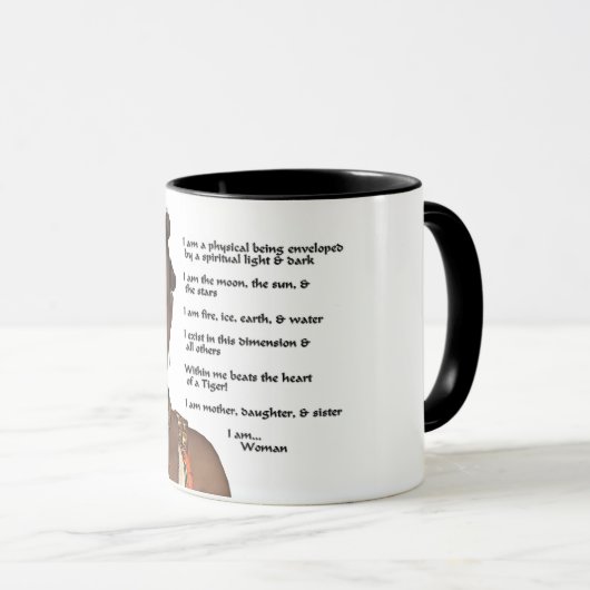 Mug Fierté afro-américaine de femme (Devant droit)