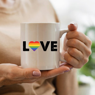 Mug Fierté Amour est Amour Égalité Gay Arc-en-ciel LGB