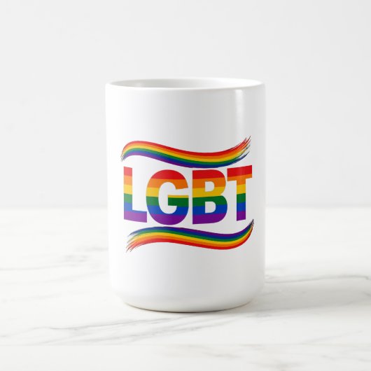 Mug Fierté arc-en-ciel LGBT (Centre)