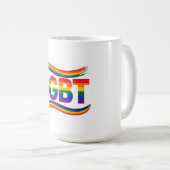 Mug Fierté arc-en-ciel LGBT (Devant droit)