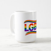 Mug Fierté arc-en-ciel LGBT (Devant gauche)